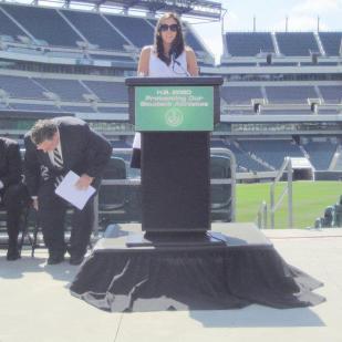 Raising awareness at the Lincoln Financial Field in 2011